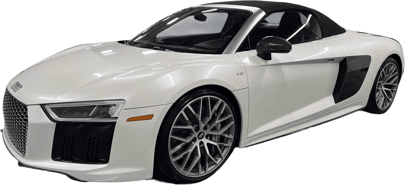 White Sports Car Illustration
